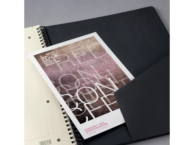 Bloc note Sigel Conceptum hardcover A4 spiralé noir quadrillé