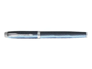 Vulpen Parker IM Premium Blue Grey Lacquer CT Finish Fijn Blauwe inkt - 4