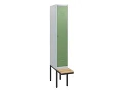 locker met bank,HxBxD 1950x300x815mm,1vak,vak B 300mm,cil.-slot