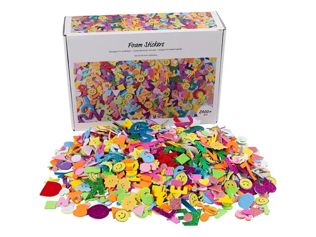 Foamstickers Creativ diverse vormen zelfklevend doos à 2640st assorti