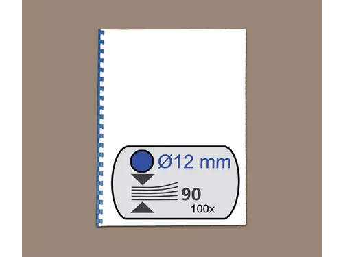 Bindrug Fellowes 12mm 21-rings A4 blauw 100stuks
