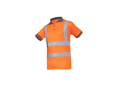 Sioen Molina hi-viz polo, fluo oranje, maat L, per stuk