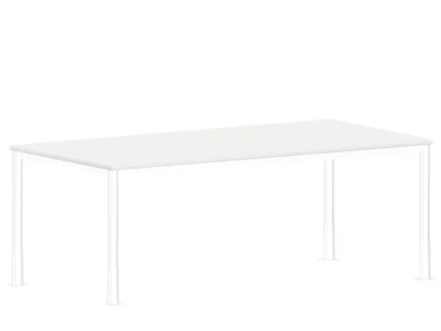 In hoogte verstelbaar bureau,HxBxD 720-840x2000x1000mm,Bl-wit