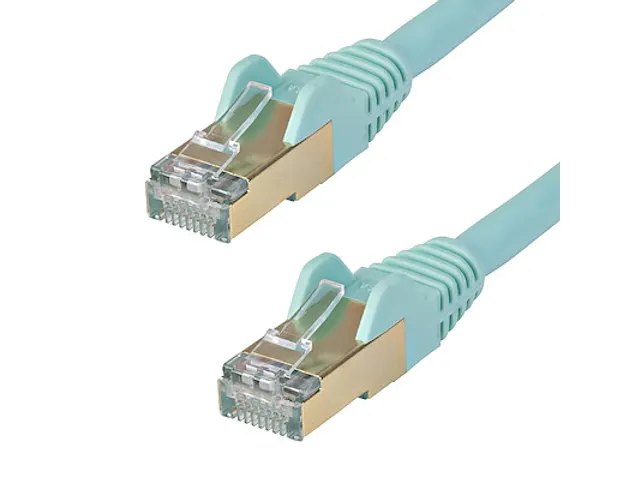 CAT6a Ethernetkabel 10 Meter Snagless Aqua