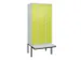 locker voor scheiding van kleding,HxBxD 2120x900x815mm,3vak