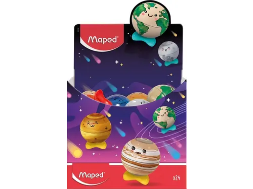 Puntenslijper Maped Planet display à 24 stuks assorti
