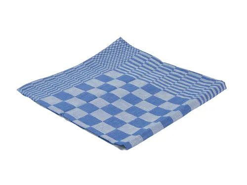 Theedoek Cleaninq blok marine 65x65cm blauw 6 stuks