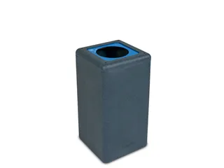 Circulaire Afvalbak BrickBin Paper 65 Liter Grijs Blauw - 1