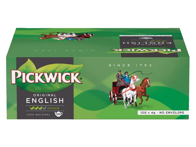 Zwarte thee Pickwick engelse melange 100x4gr zonder envelop