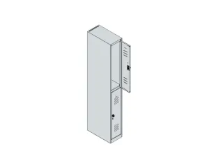 dubbeldekse locker,HxBxD 1850x250x500mm,1x2vak.,vak B 250mm - 5