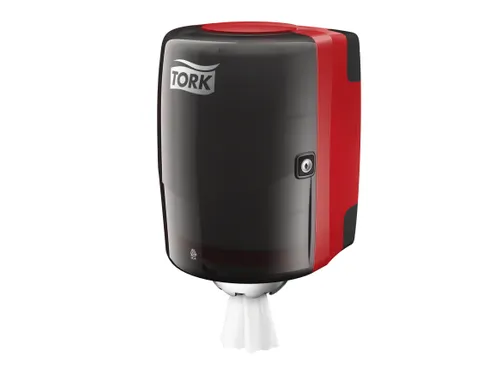 Tork 659008 Performance Centerfeed M2 Rol Dispenser Zwart Rood
