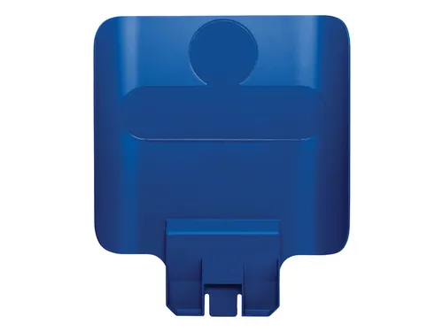 Paneel Rubbermaid Slim Jim Recyclestation voor label blauw