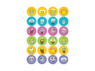 Sticker Etiket Herma 6818 Smiley Glitter Folie 24 stuks - 1