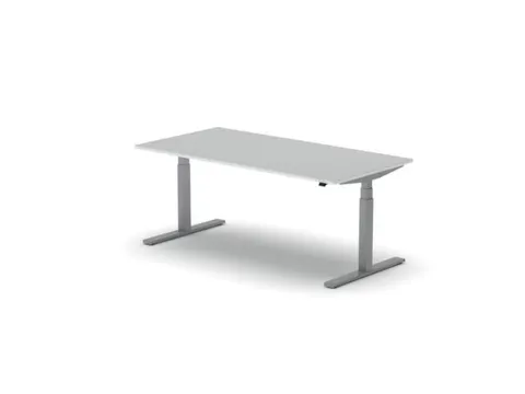 Elektrisch ihv bureau,HxBxD 650-1310x1800x900mm,blad wit