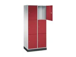 grootvolume-lockersysteem,RAL 7035/RAL 3003,HxBxD 1950x820x500mm