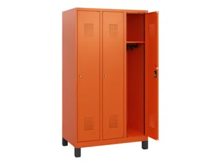 schoollocker,HxBxD 1630x900x500mm,3vak,vak B 300mm,cil.-slot,voeten - 1