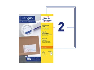 Etiket Avery Zweckform 3655-200 210x148mm A5 wit 400stuks - 2