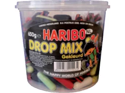 Haribo Dropmix Gekleurd 650Gram