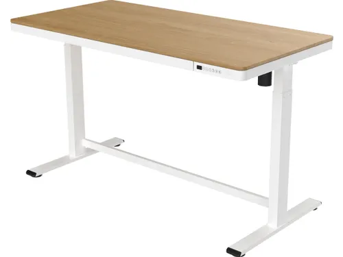 Zit-Sta Werkplek 140cm Whitewash eiken Elektrisch Verstelbaar