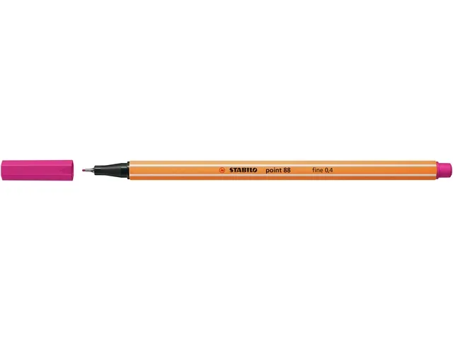 Fineliner STABILO point 88/56 roze rood 0.4mm