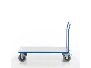 kopwandwagen,draagverm. 600kg,laadvl. LxB 1200x800mm,houtplaat,1wand - 7