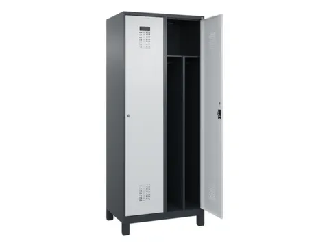 locker voor scheiding van kleding,HxBxD 1950x800x500mm,2vak