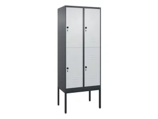 dubbeldekse locker,HxBxD 2120x800x500mm,2x2vak.,vak B 400mm - 1