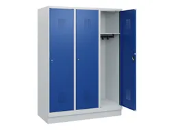 schoollocker,HxBxD 1630x1200x500mm,3vak,vak B 400mm,cil.-slot,sokkel