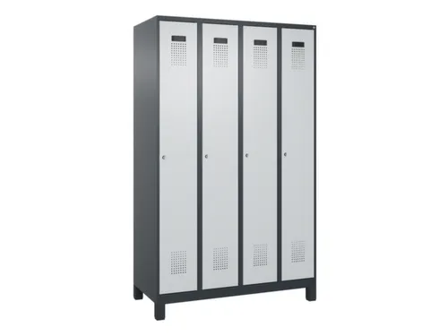 locker,HxBxD 1950x1200x500mm,4vak,vak B 300mm,cil.-slot,voeten