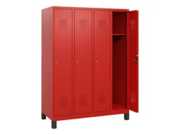 schoollocker,HxBxD 1630x1200x500mm,4vak,vak B 300mm,cil.-slot,voeten
