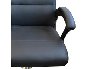 Bureaustoel Premium PU Kunstleer Zwart - 5