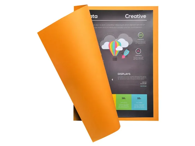 100 dossiermappen ROCK''S 220 24x32cm Oker