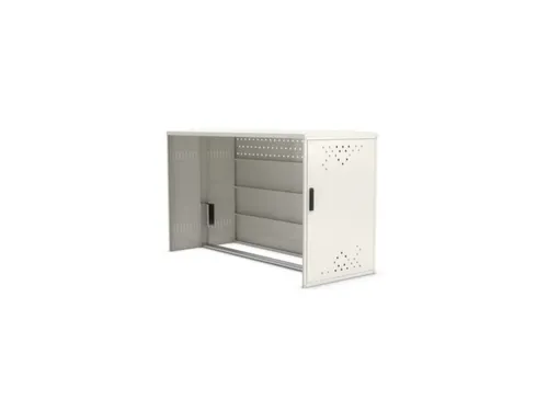 fietsgarage,aanbouwveld,HxBxD 1250x850x2050mm,wanden staal,dak staal