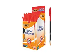 Balpen Bic Cristal medium rood