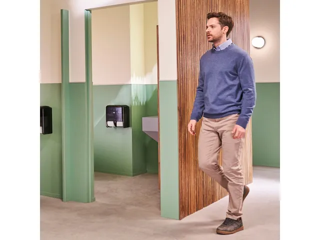 Tork OptiServe Hulsloos 4-rol Toiletpapier Dispenser Zwart