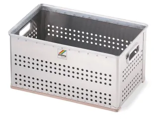 Aluminium Transportbak 288x723x456mm 82 liter Geperforeed Glijlatten - 2