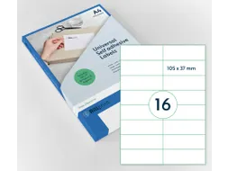 Etiket Premium 105x37mm Wit XL Pack 1000 Vel