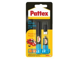 Secondenlijm Pattex all plastic tube 2 gram op blister - 1