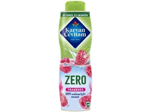 Karvan Cévitam framboos Zero siroop fles van 60cl 0% suiker