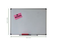 Whiteboard 60x90cm staal
