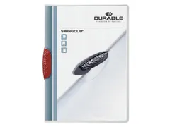 Klemmap Durable 2260 swingclip rood A4 3mm
