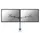 Monitorarm FPMA-D935D 2 Schermen tot 27 inch met Klem Zilver