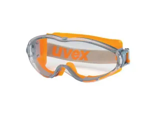 Uvex Ultrasonic 9302245 veiligheidsstofbril, heldere lens, oranje mont - 1