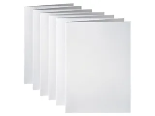 Correspondentiekaart Papicolor dubbel 105x148mm metallic parelwit 6 st - 2