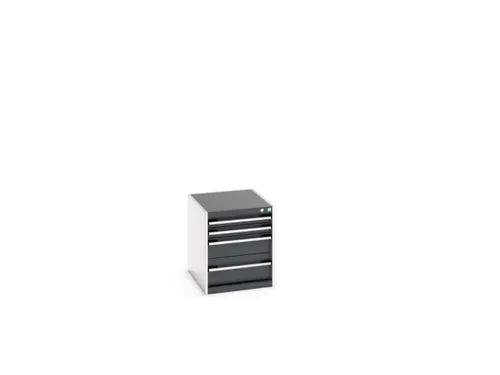 ladekast HxBxD 600x525x650mm 4laden romp RAL7035 front RAL7016