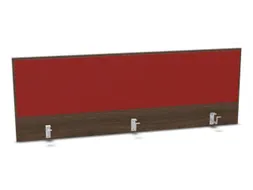 opzetpaneel bureau aanbouw achter NV bruin hickory rood 1600mm
