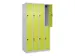 dubbeldekse locker,HxBxD 1850x1000x500mm,4x2vak.,vak B 250mm