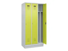 locker voor scheiding van kleding,HxBxD 1950x900x500mm,3vak