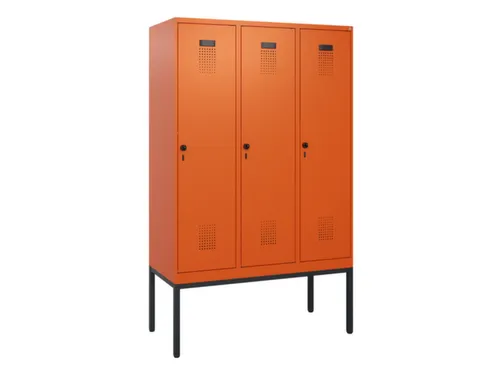 schoollocker,HxBxD 1950x1200x500mm,3vak,vak B 400mm,draaigrendel