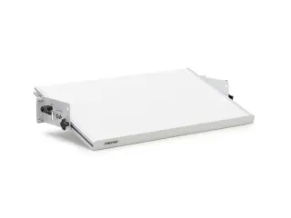 schuin ESD-legbord voor montagetafel BxD 960x400mm 35kg lichtgrijs - 4